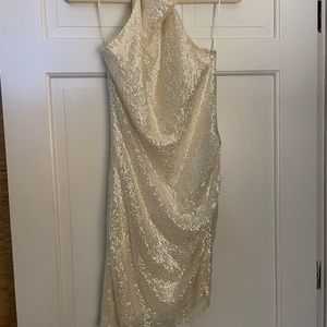 Amanda Uprichard Samba White Sequin Dress -NWT